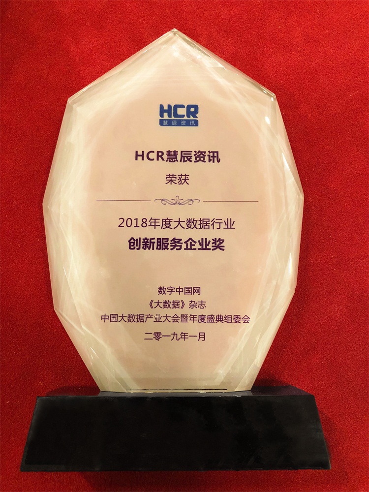 大数据领域逐梦扬威 HCR慧辰载誉而归